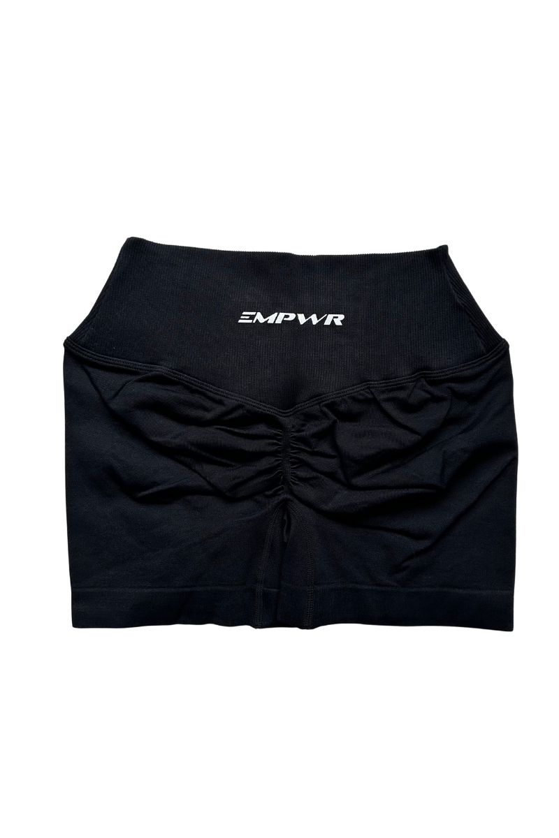 V Front Seamless Shorts | Black