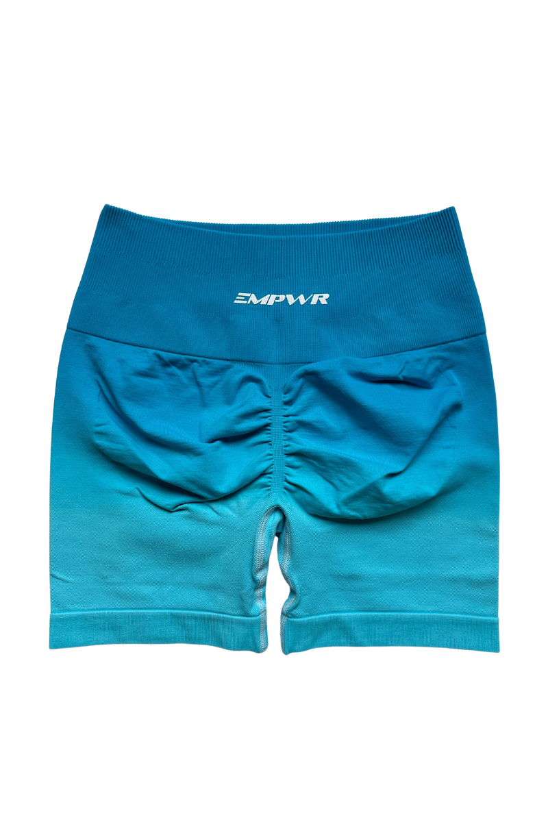 Ombre Seamless Shorts | Lagoon