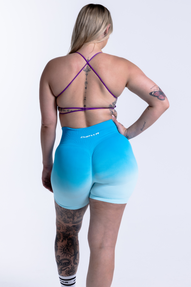 Ombre Seamless Shorts | Lagoon