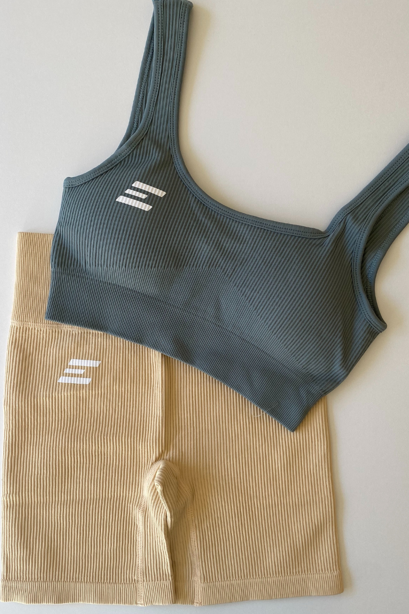 Luxe Sports Bra | U Shape - Sky