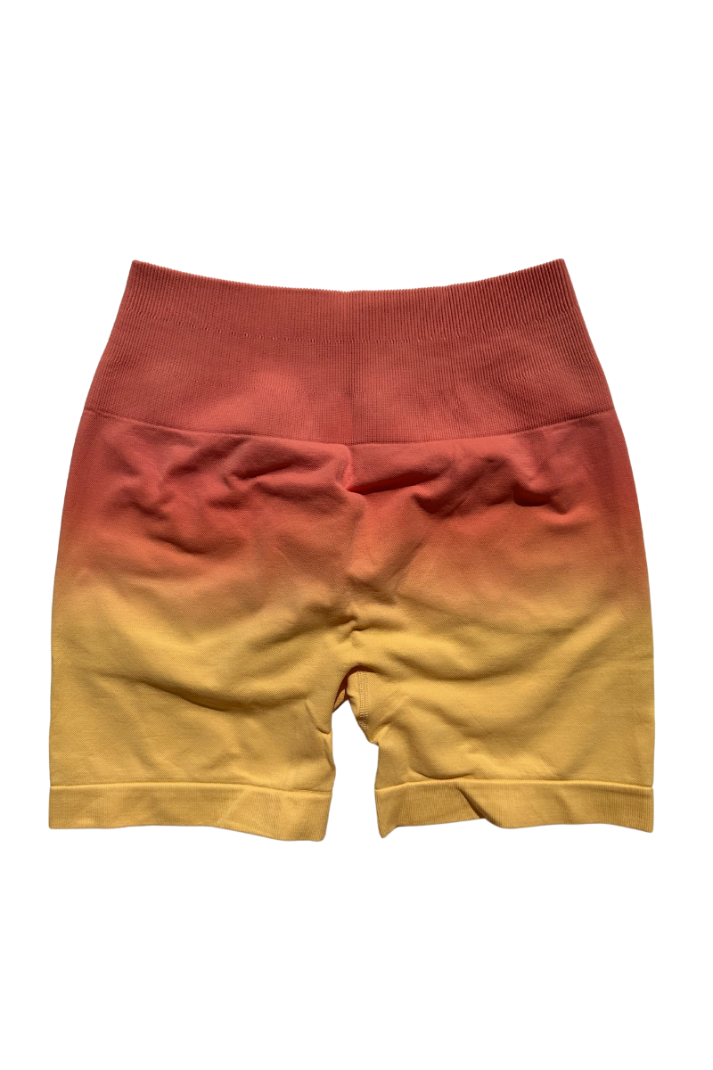 Ombre Seamless Shorts | Sunset