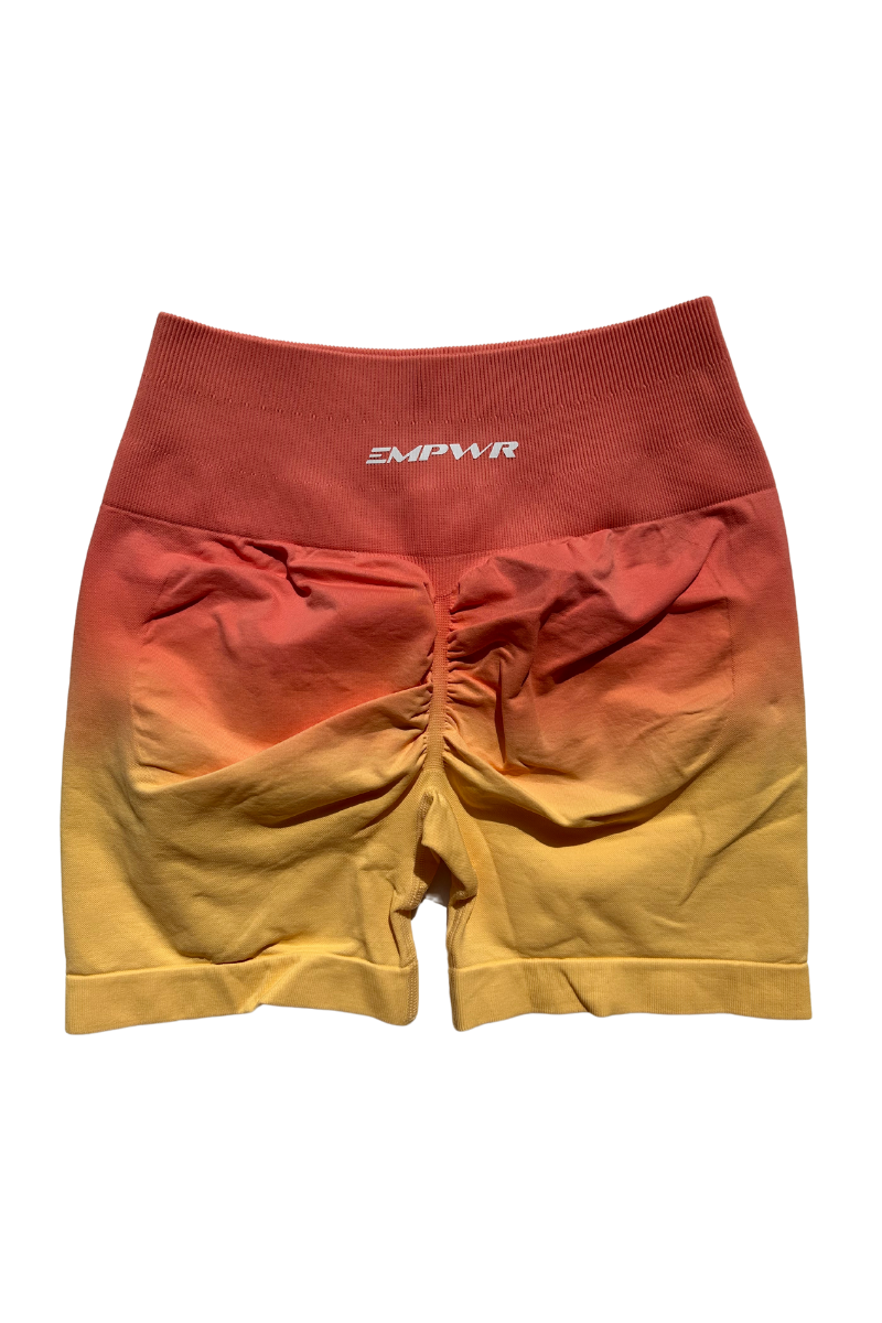 Ombre Seamless Shorts | Sunset