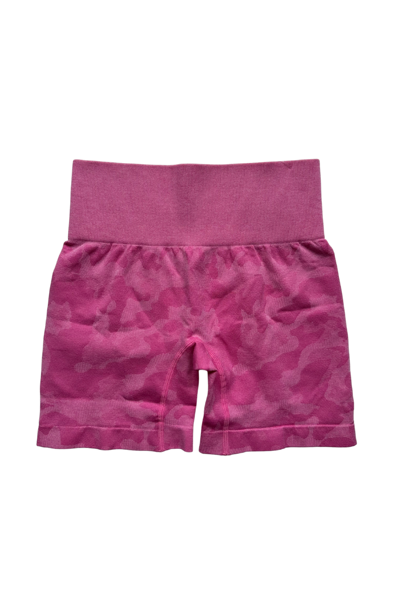 Camo Seamless Shorts | Pink