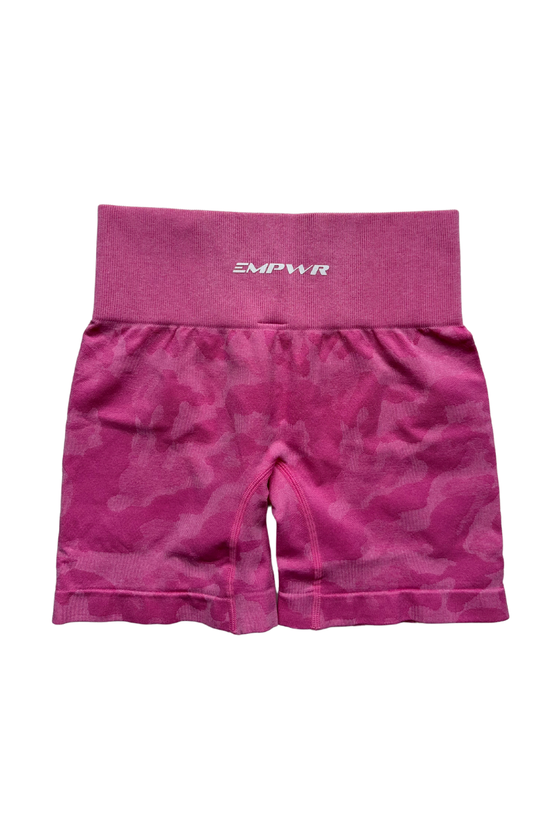 Camo Seamless Shorts | Pink
