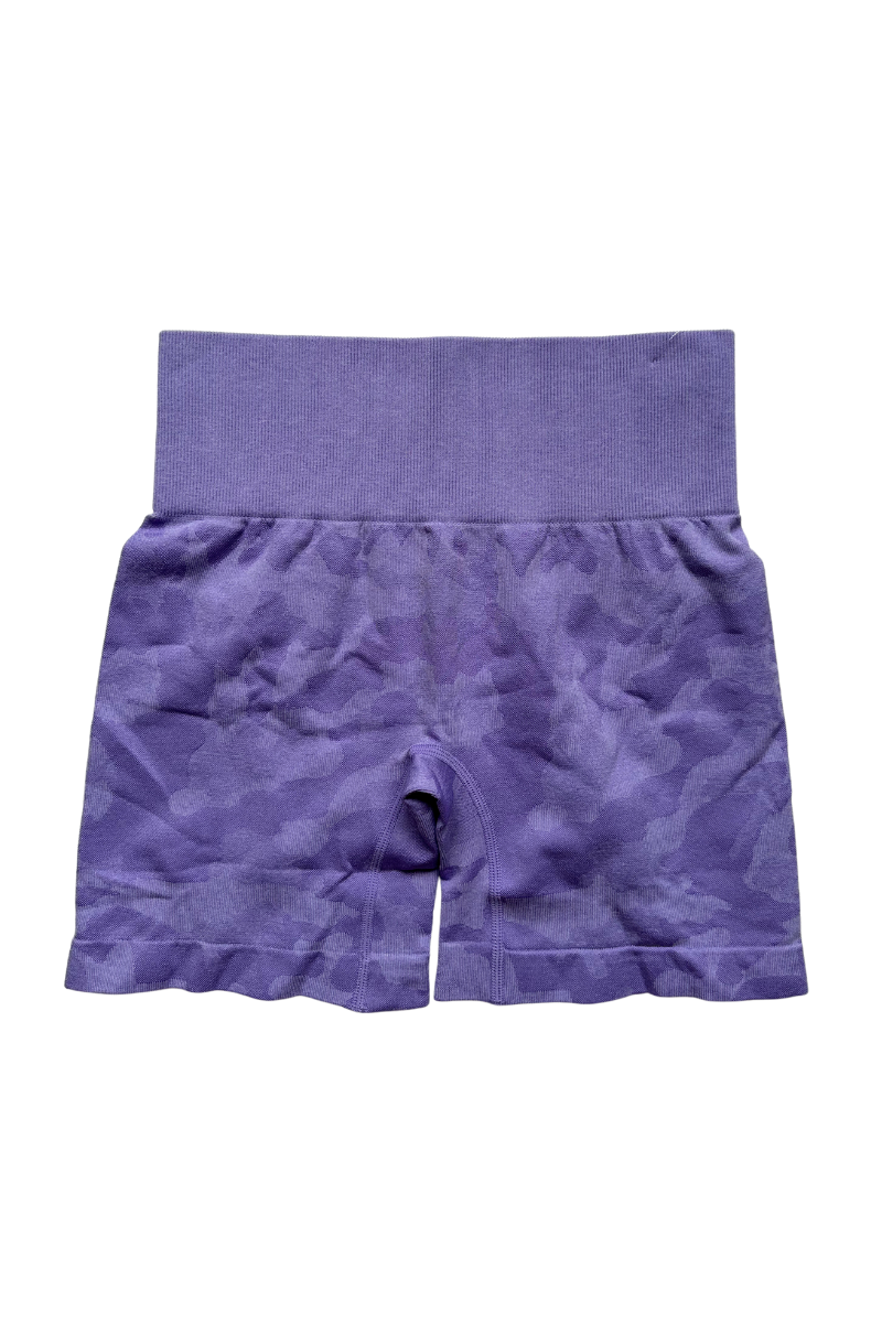 Camo Seamless Shorts | Lilac