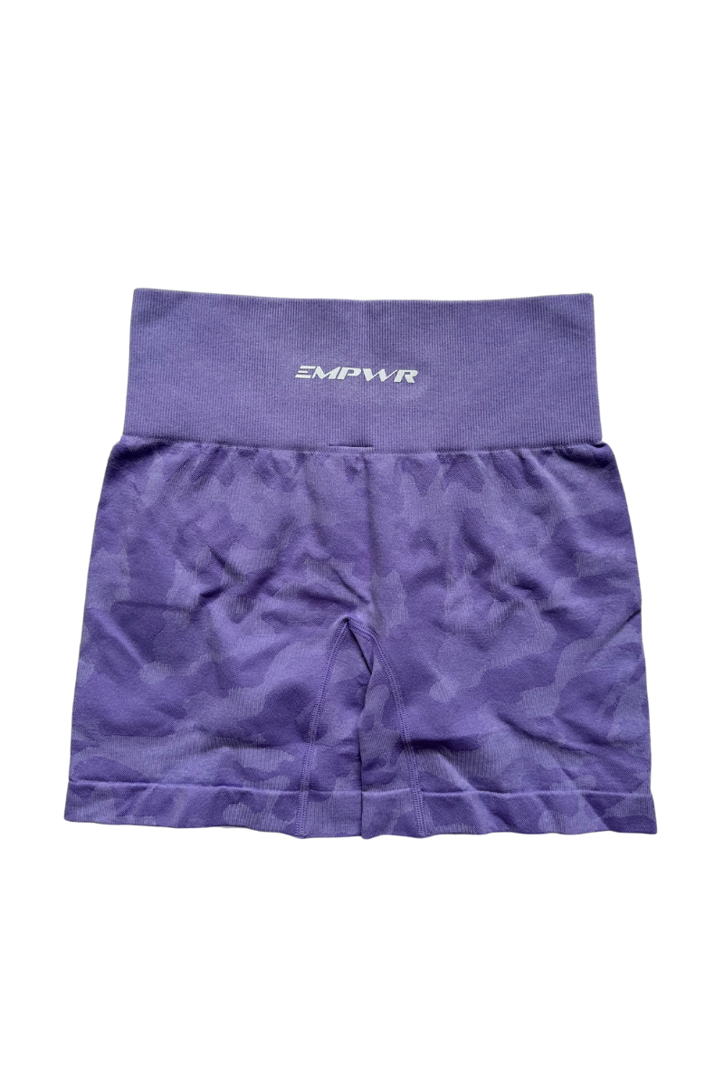 Camo Seamless Shorts | Lilac